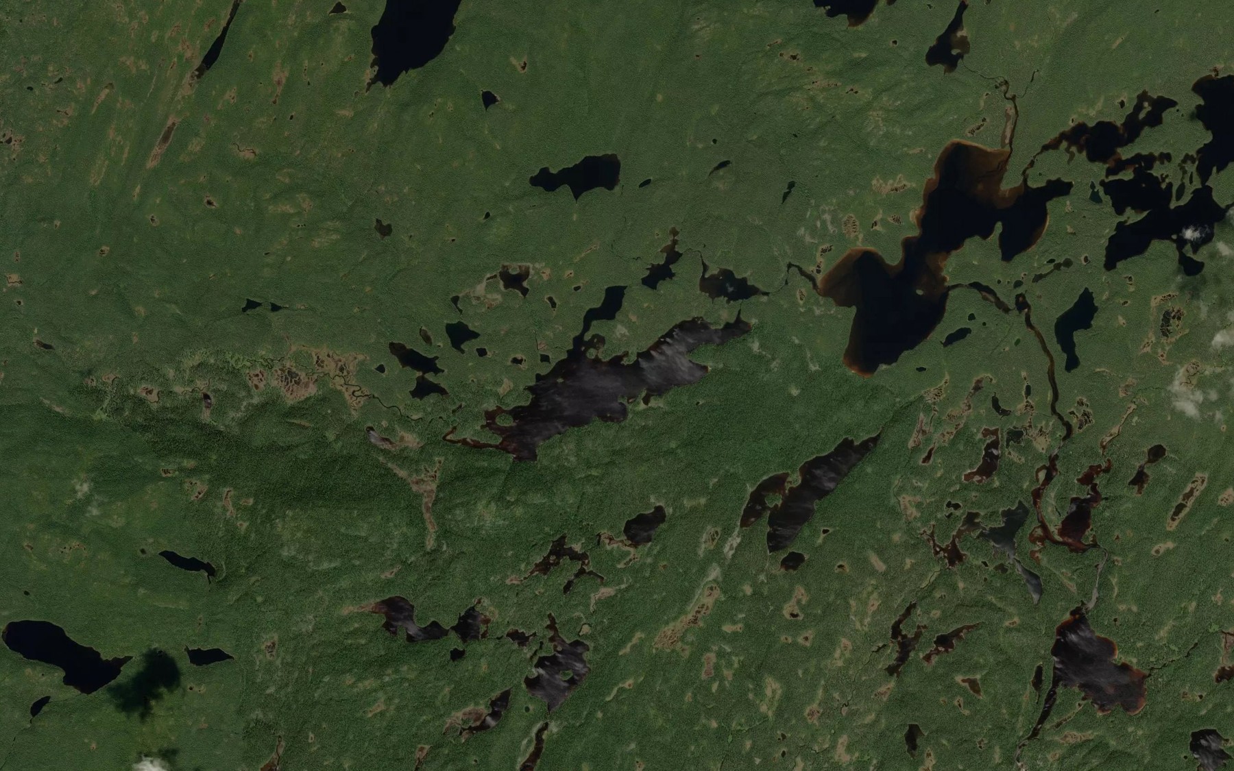 Satellite map of the Lac du Crapaud
