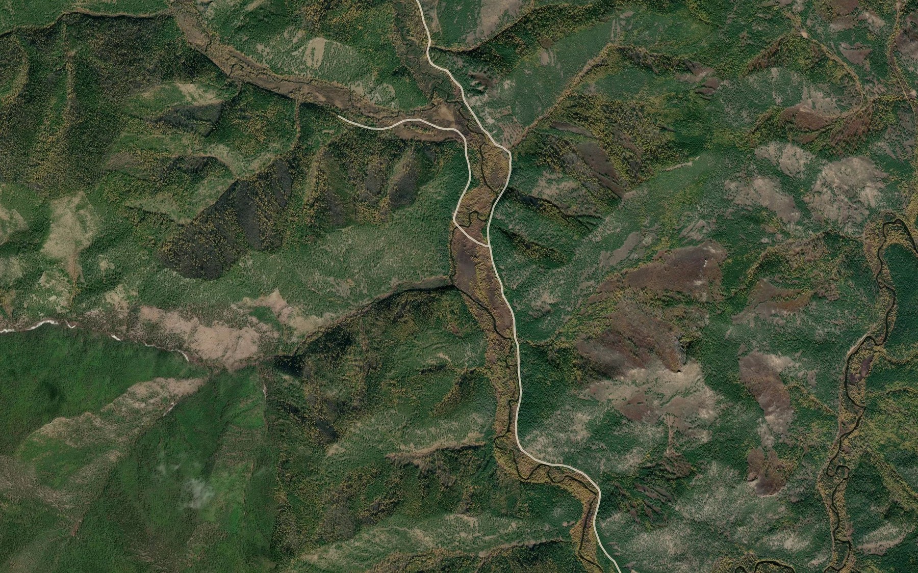 Satellite map of the Malyy Zhymugyr