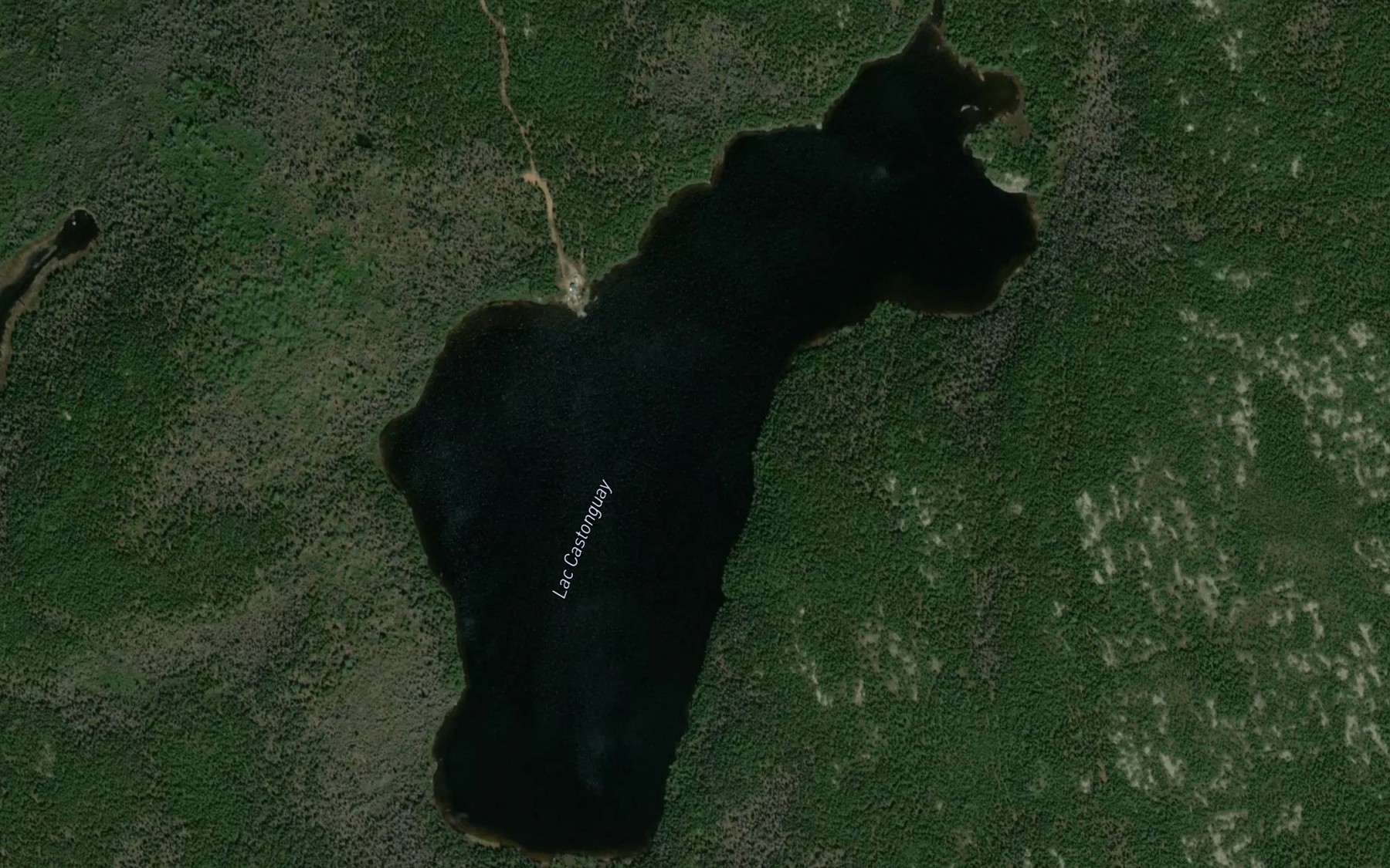 Satellite map of the Lac Castonguay