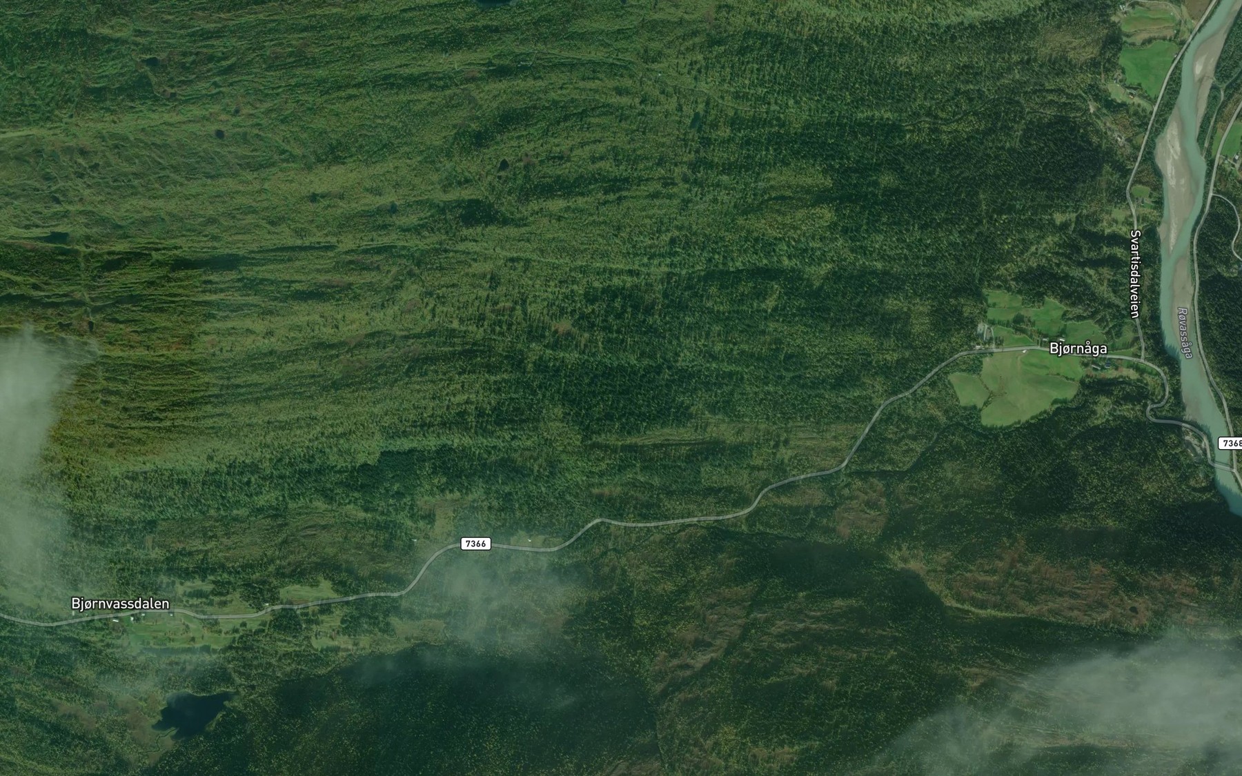 Satellite map of the Jordbekken