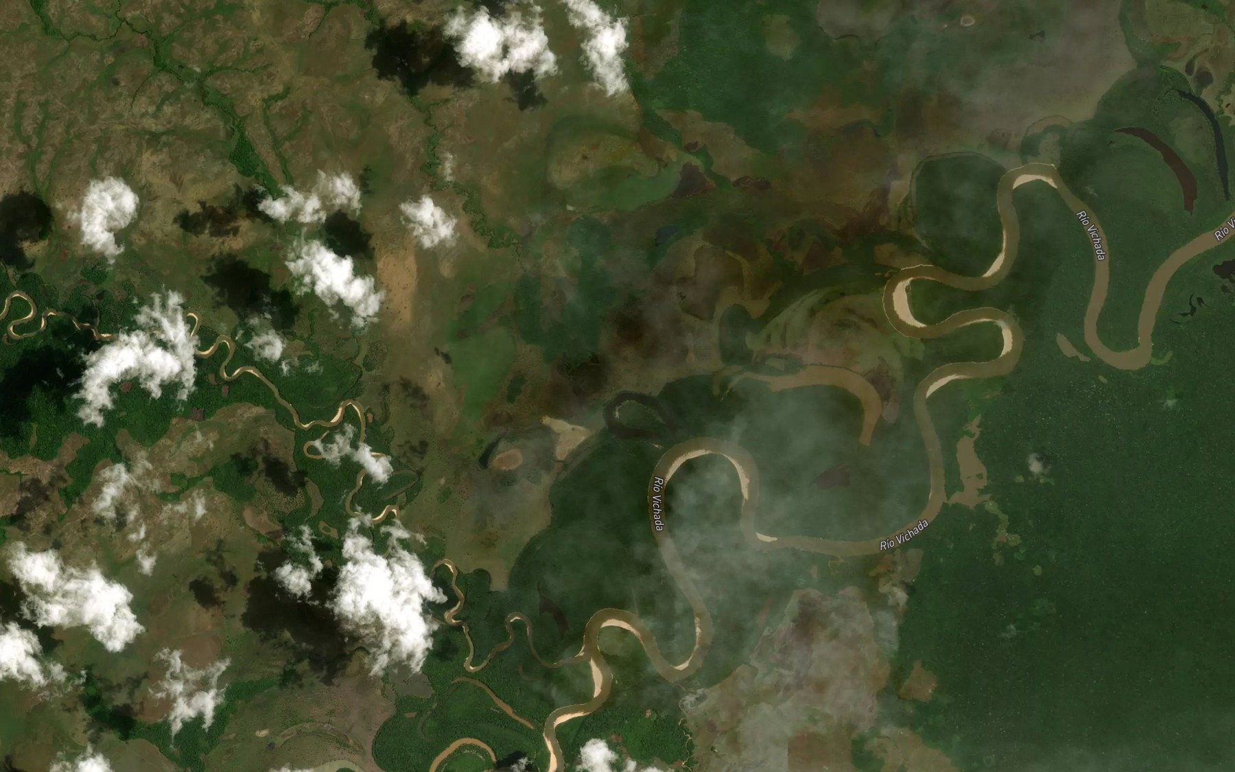 Satellite map of the Cano Maneri