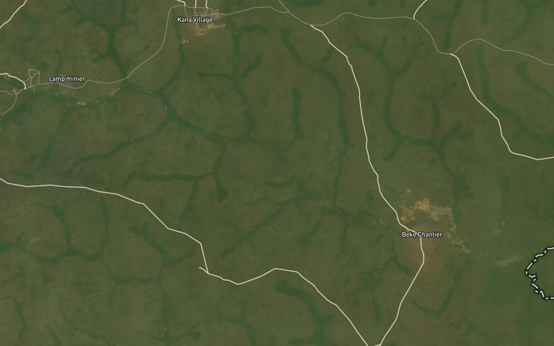 Satellite map of the Tibou