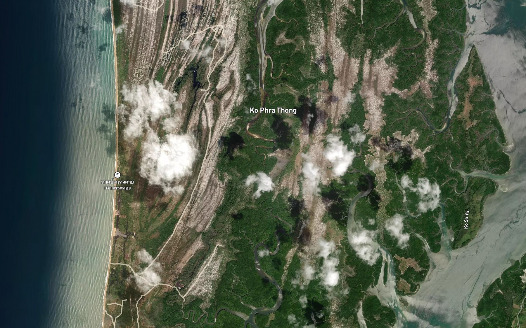 Satellite map of the Khlong Un Nuea Nok