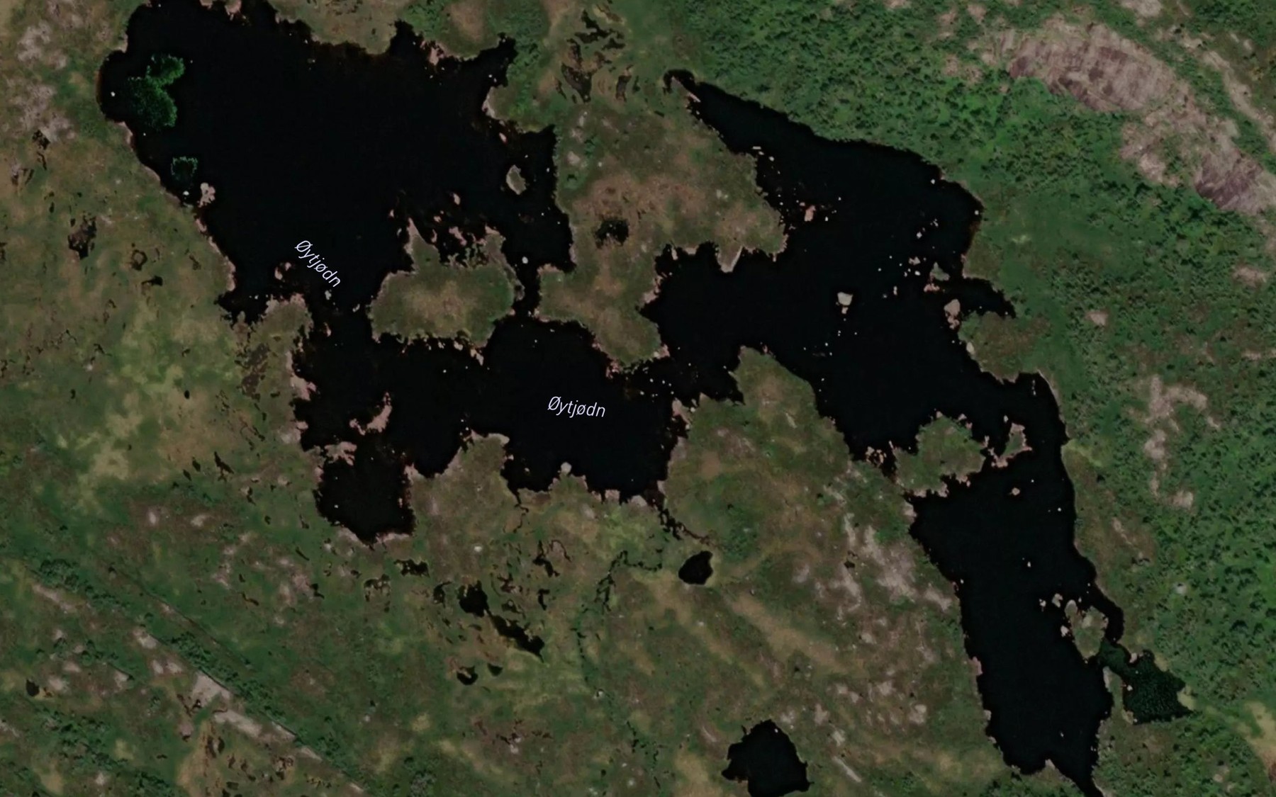 Satellite map of the Oytjornin