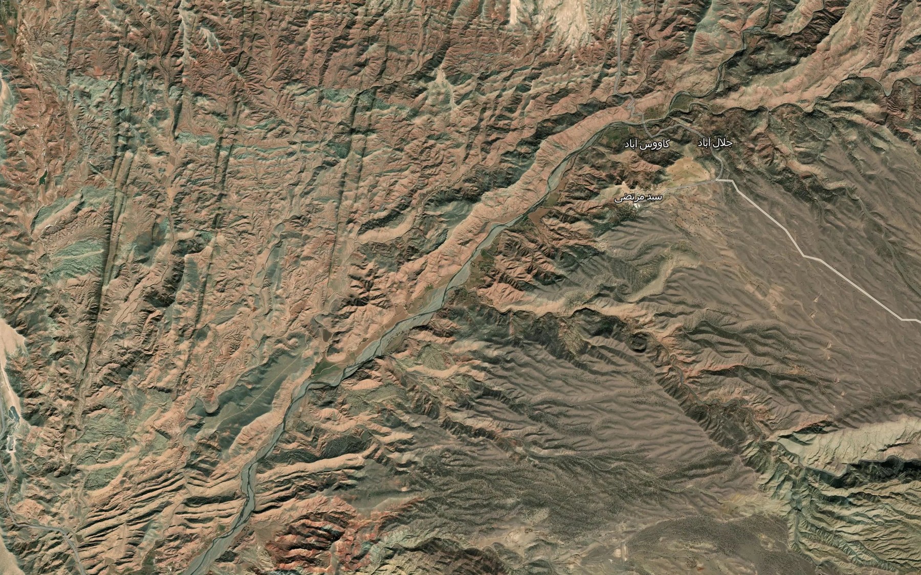 Satellite map of the Rudkhaneh-ye Darreh Kil