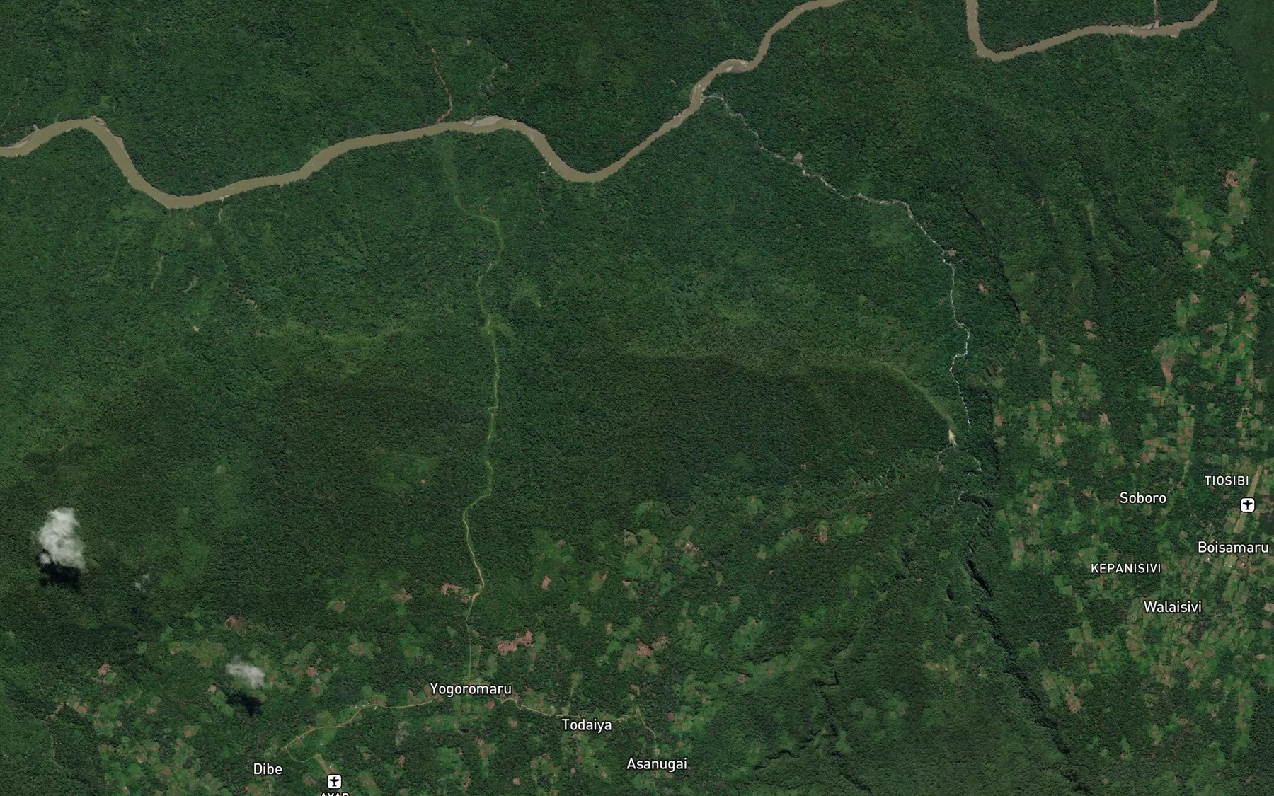 Satellite map of the Nami River