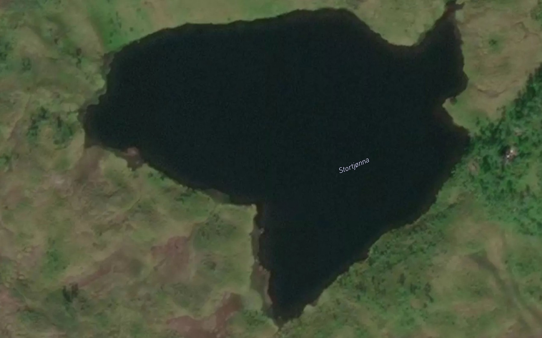 Satellite map of the Stortjorna