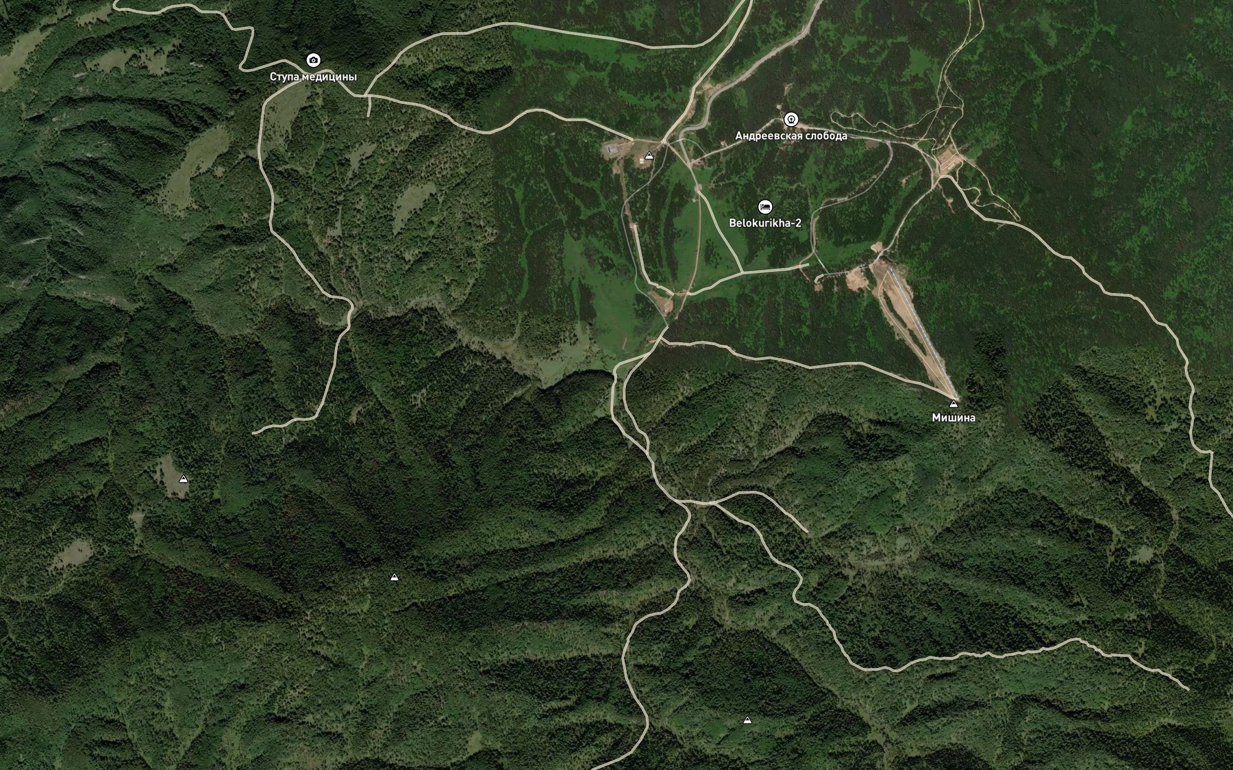 Satellite map of the Malaya Sychevka