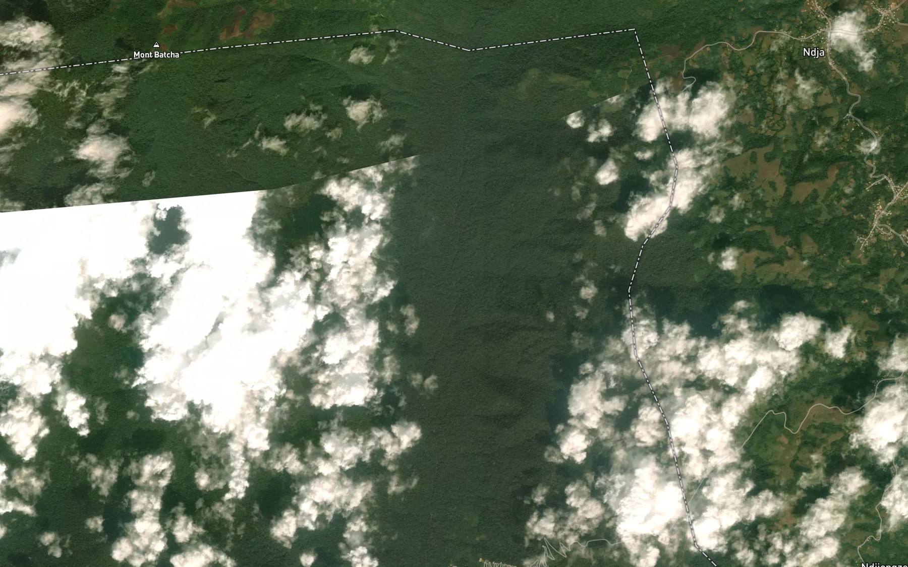 Satellite map of the Tche Sada