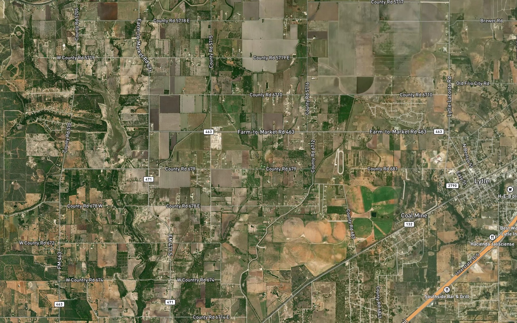 Satellite map of the West Prong Fort Ewell Creek