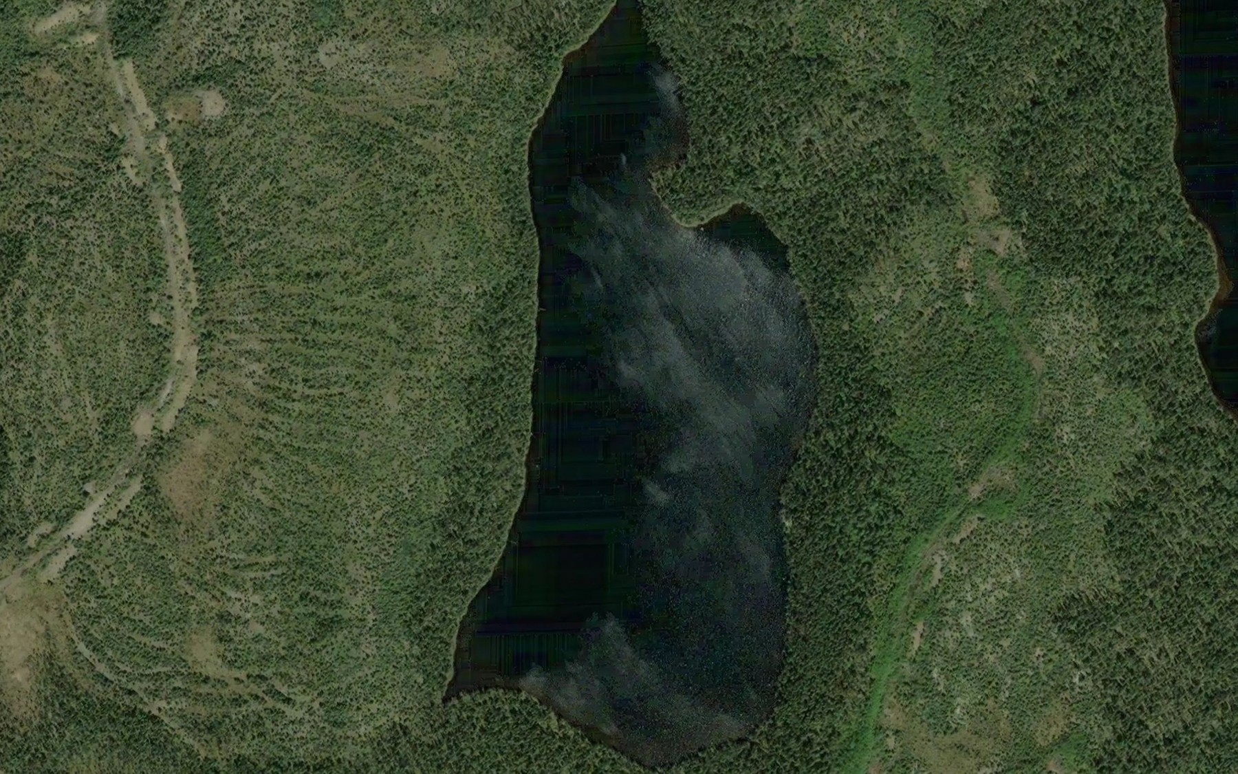 Satellite map of the Lac Dauphin