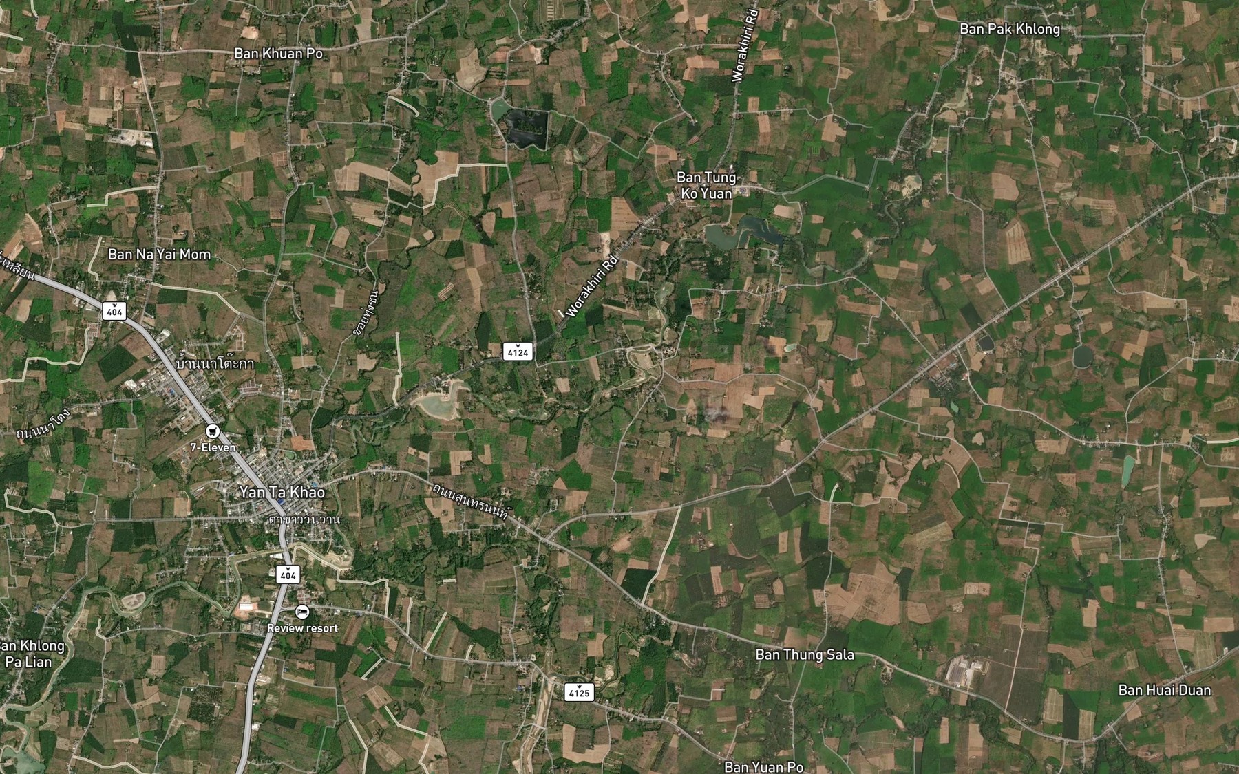 Satellite map of the Khlong Lam Phikun