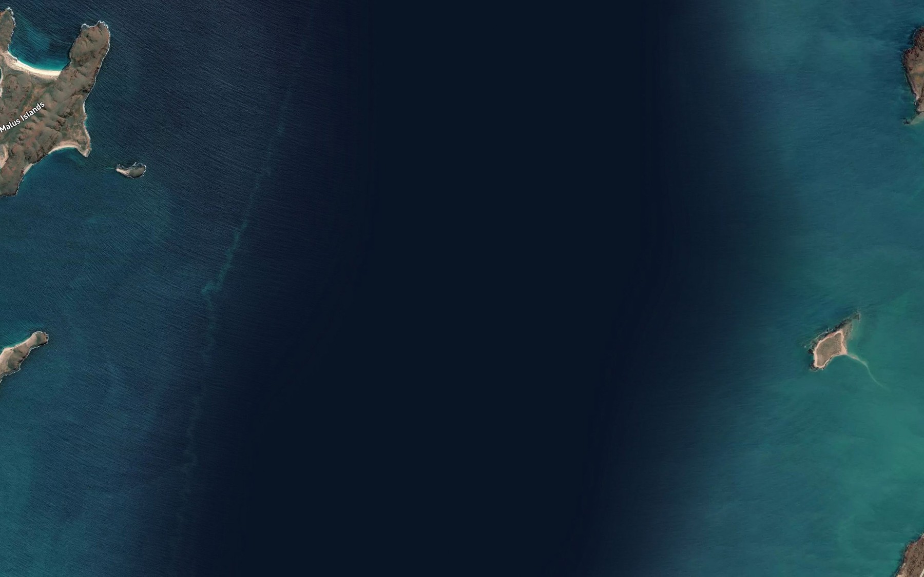Satellite map of the Mermaid Sound