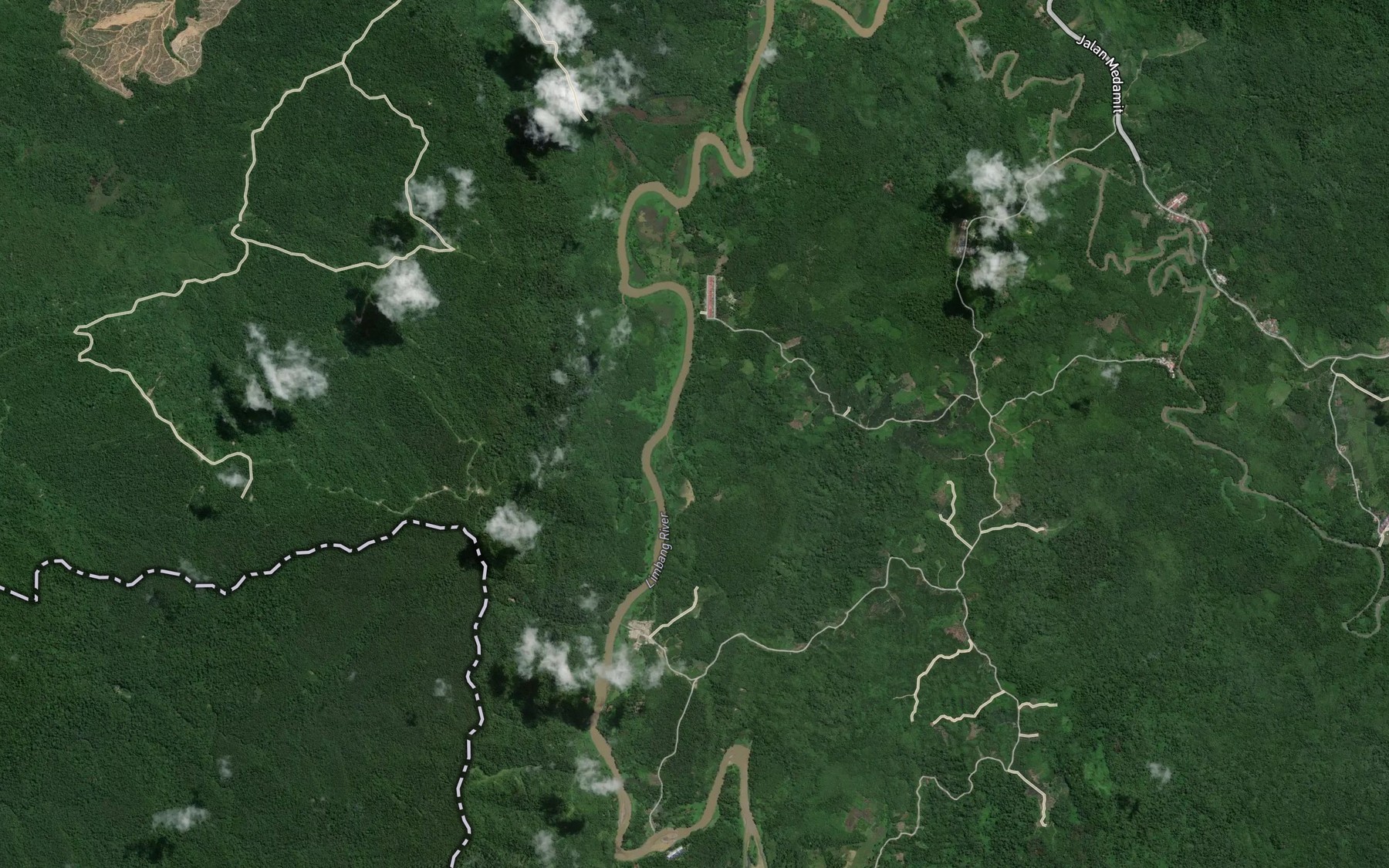 Satellite map of the Sungai Geramit