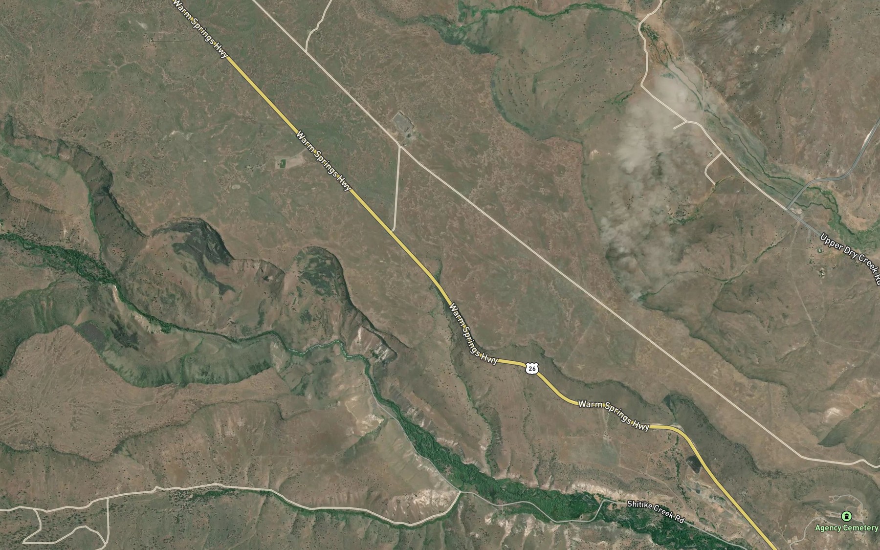 Satellite map of the Symentire Spring