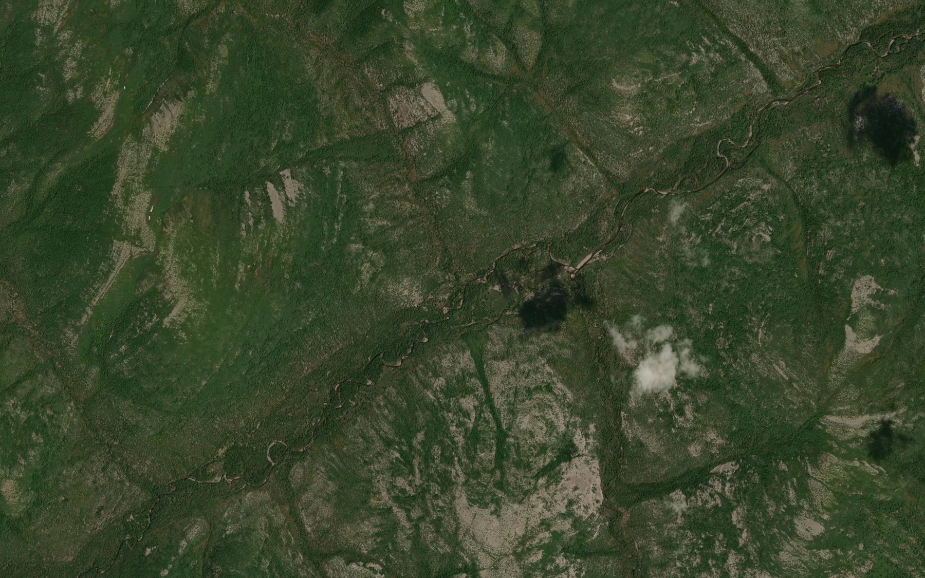 Satellite map of the Zagadka