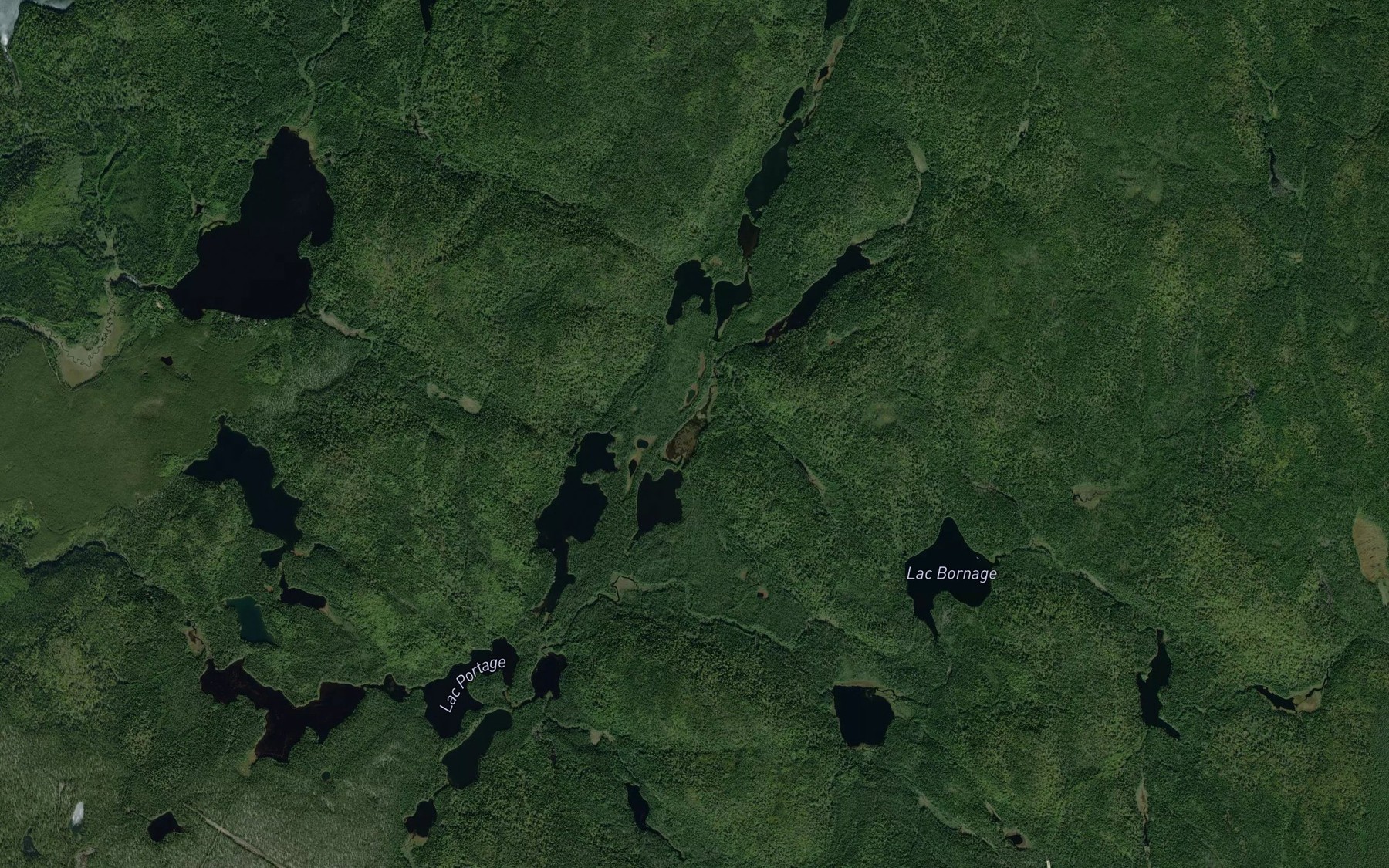 Satellite map of the Lac Louis