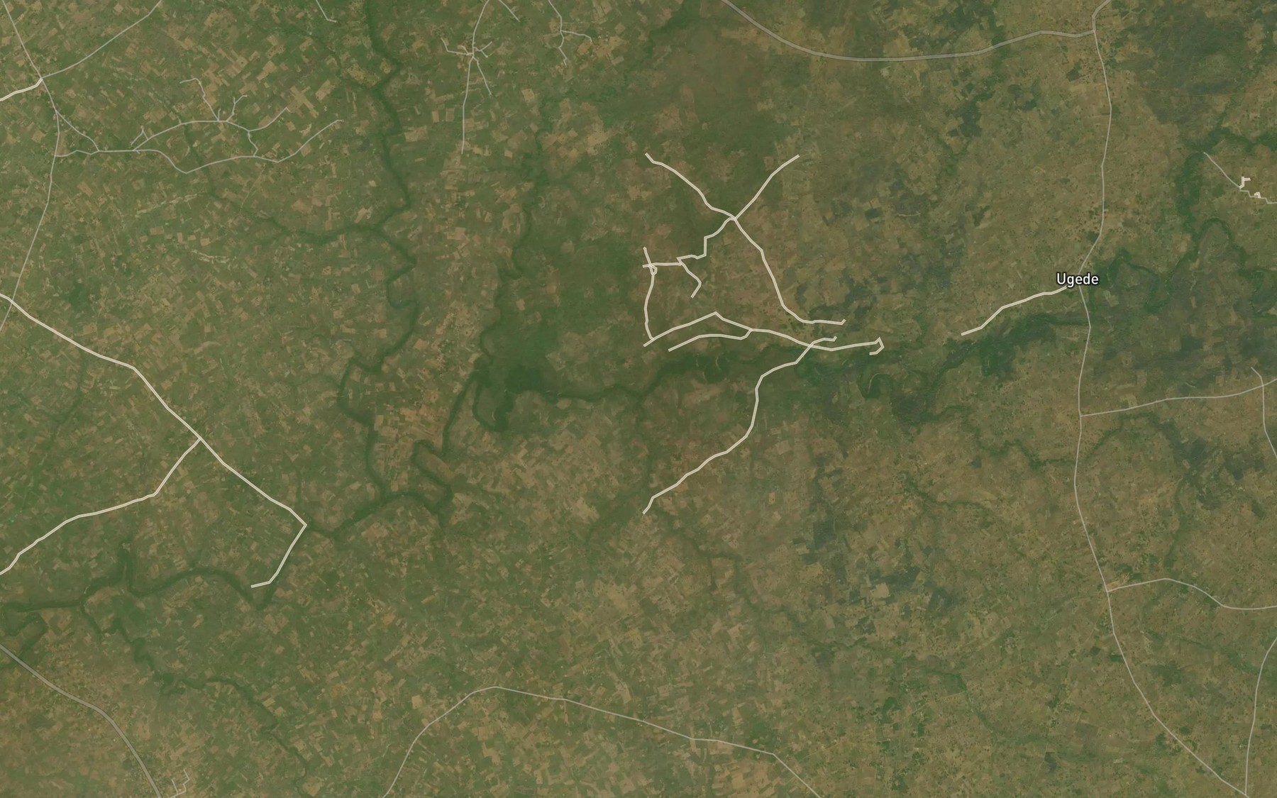 Satellite map of the Uvevel Stream
