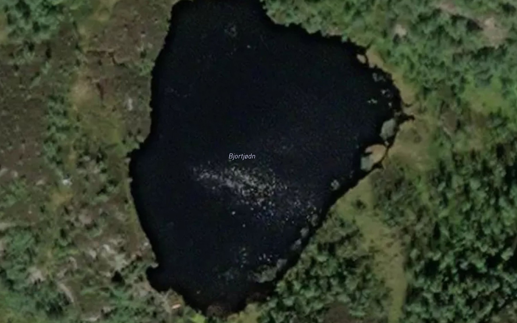 Satellite map of the Bjortjodn