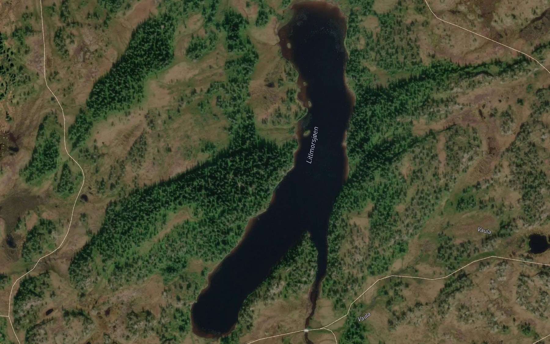 Satellite map of the Litlmorsjoen