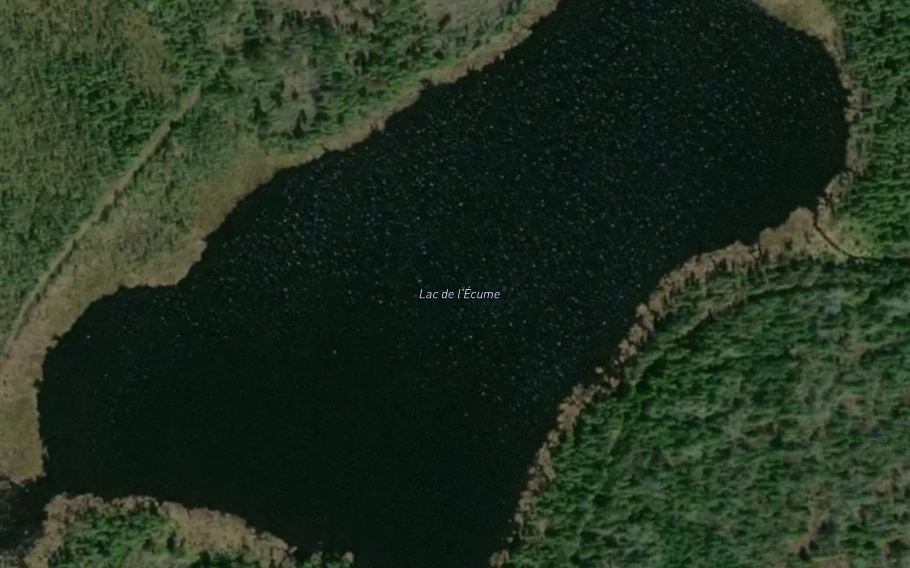 Satellite map of the Lac de l'Ecume