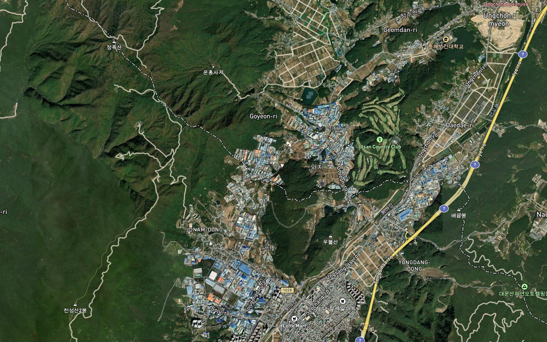 Satellite map of the Mallangdeulmot