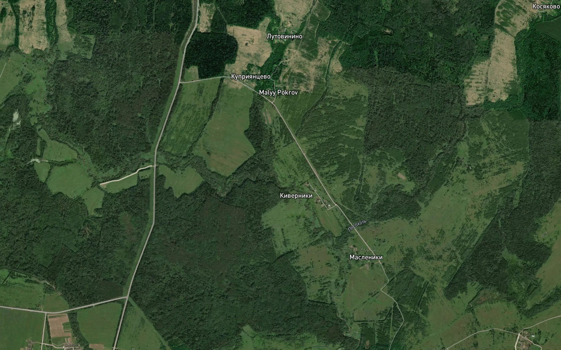 Satellite map of the Sodobokhot'