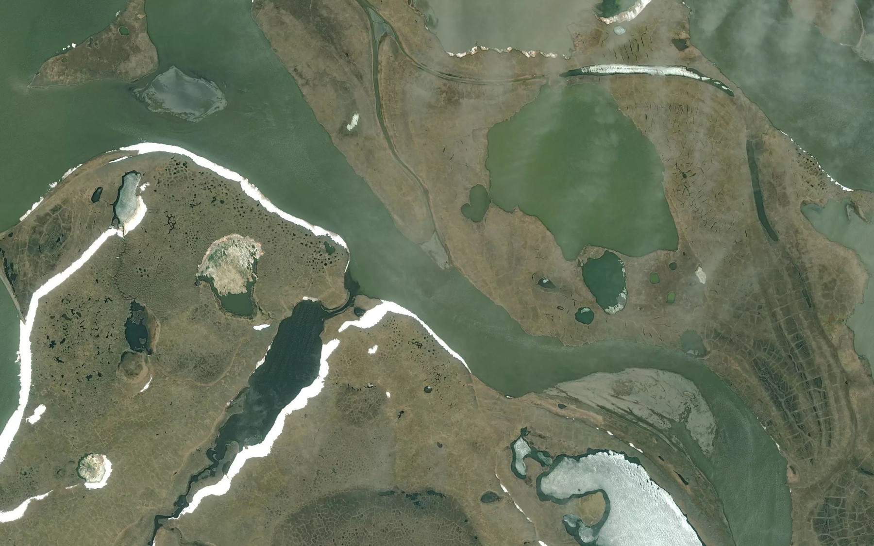Satellite map of the Sulupoagaktak Channel
