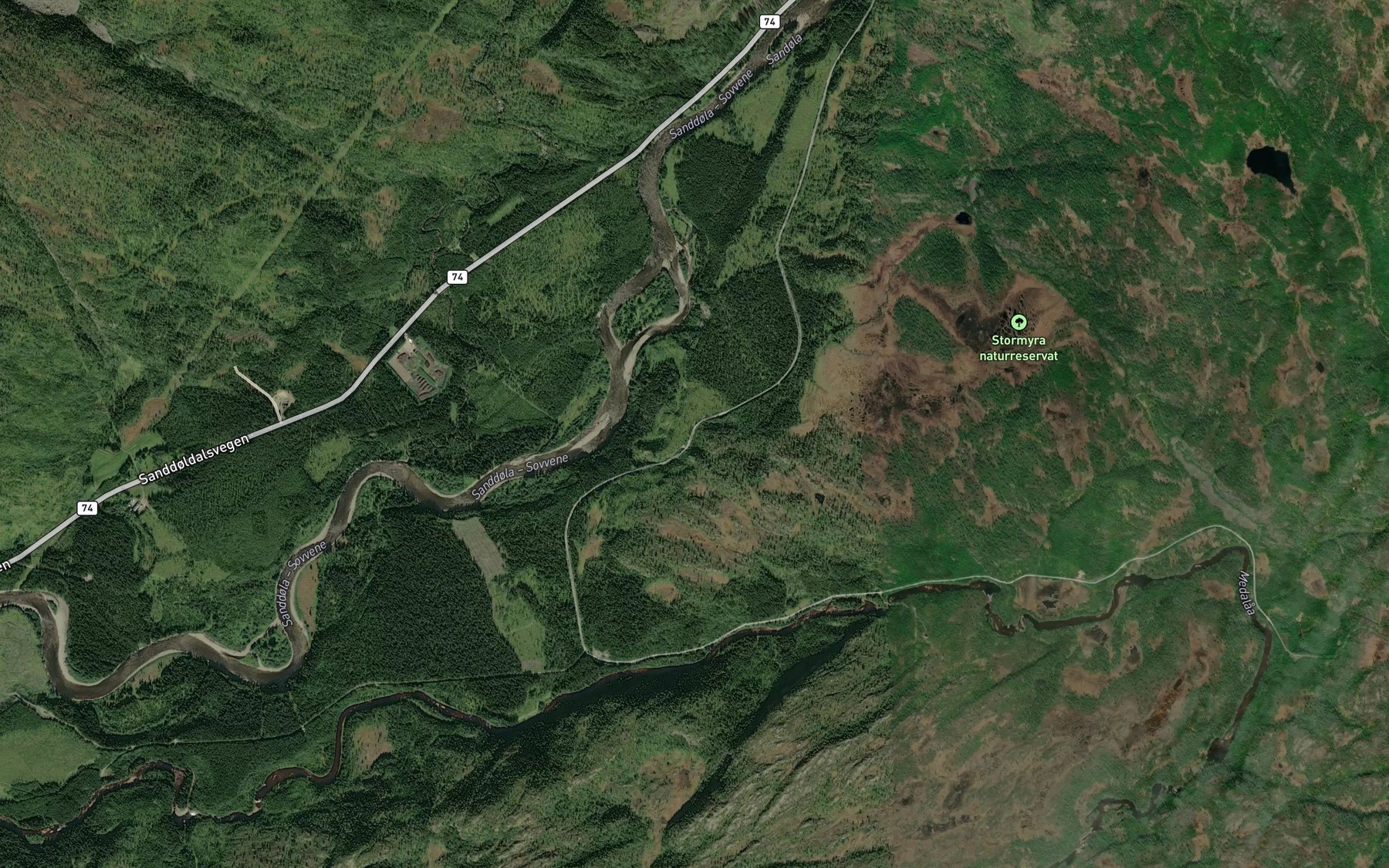 Satellite map of the Rorsmobekken