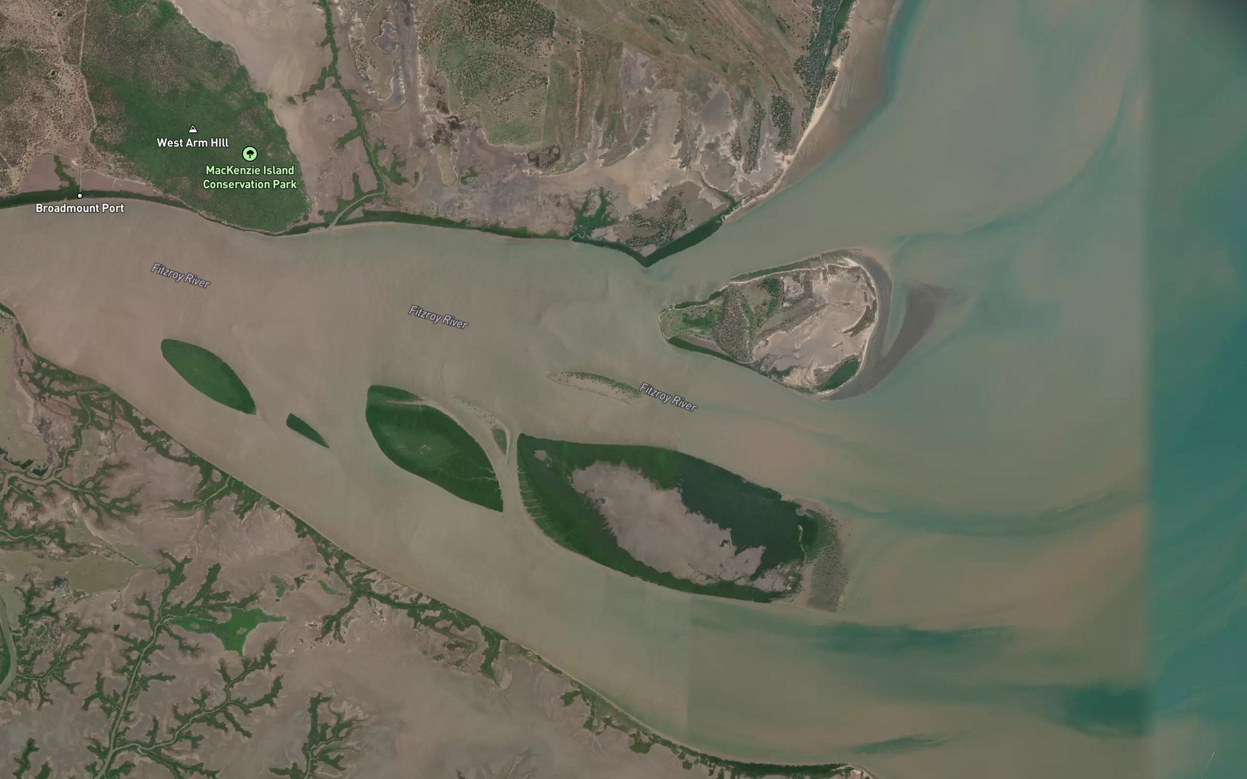 Satellite map of the Francis Sand