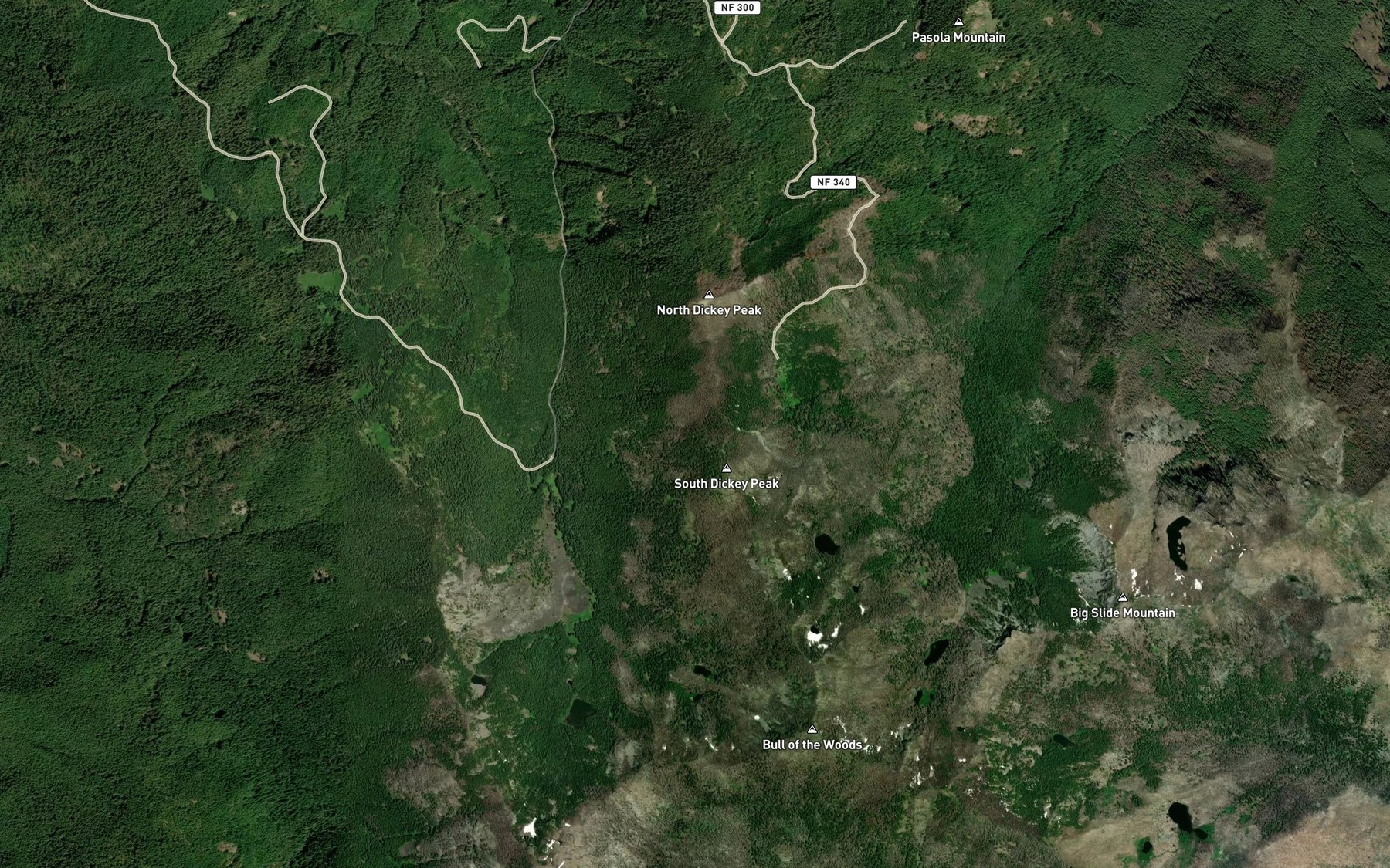Satellite map of the Terrace Spring