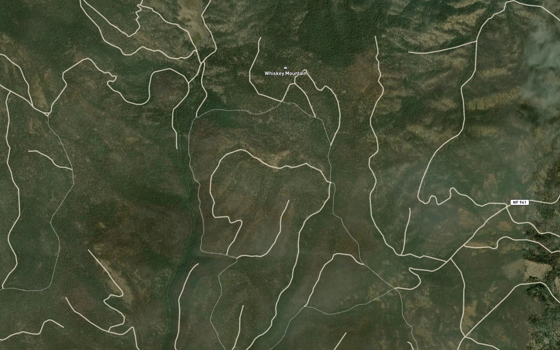 Satellite map of the Ben Brown Spring