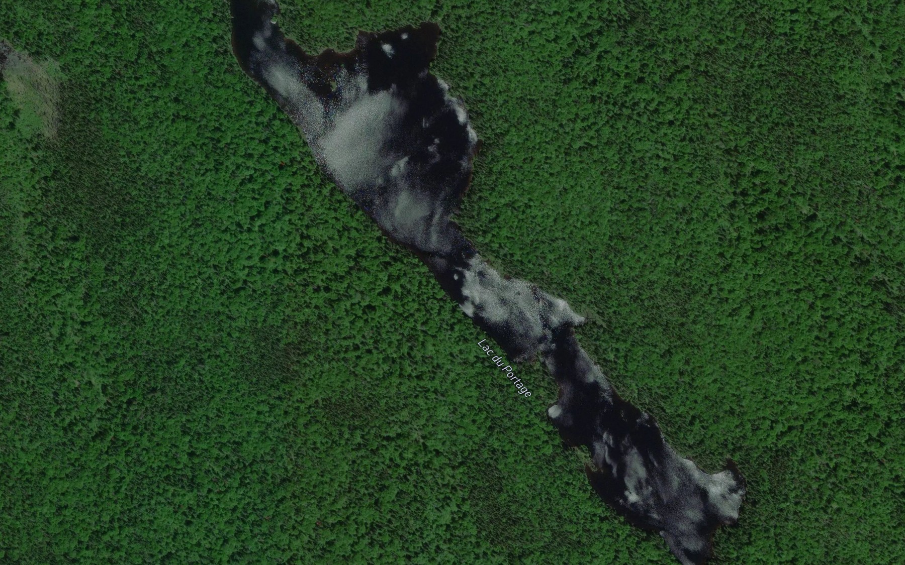 Satellite map of the Lac du Portage
