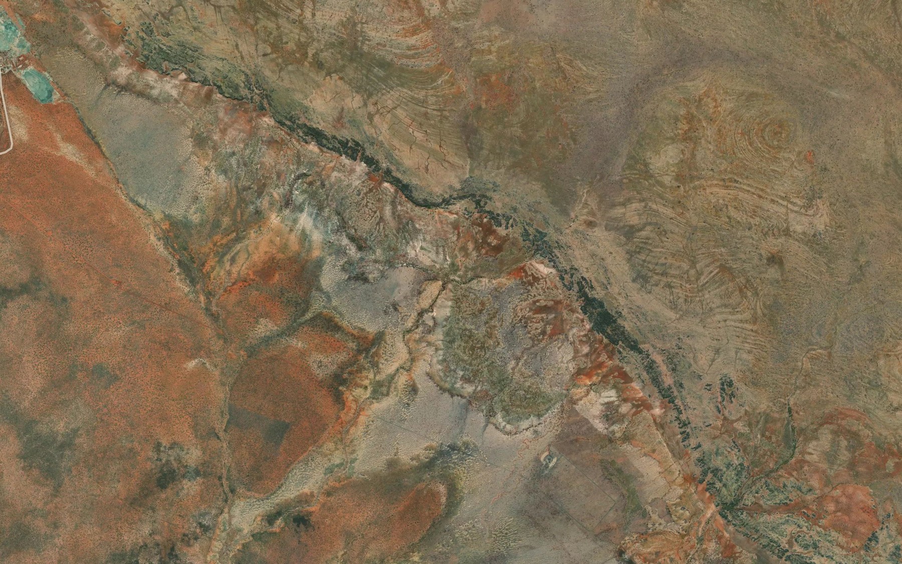 Satellite map of the Palm Spring