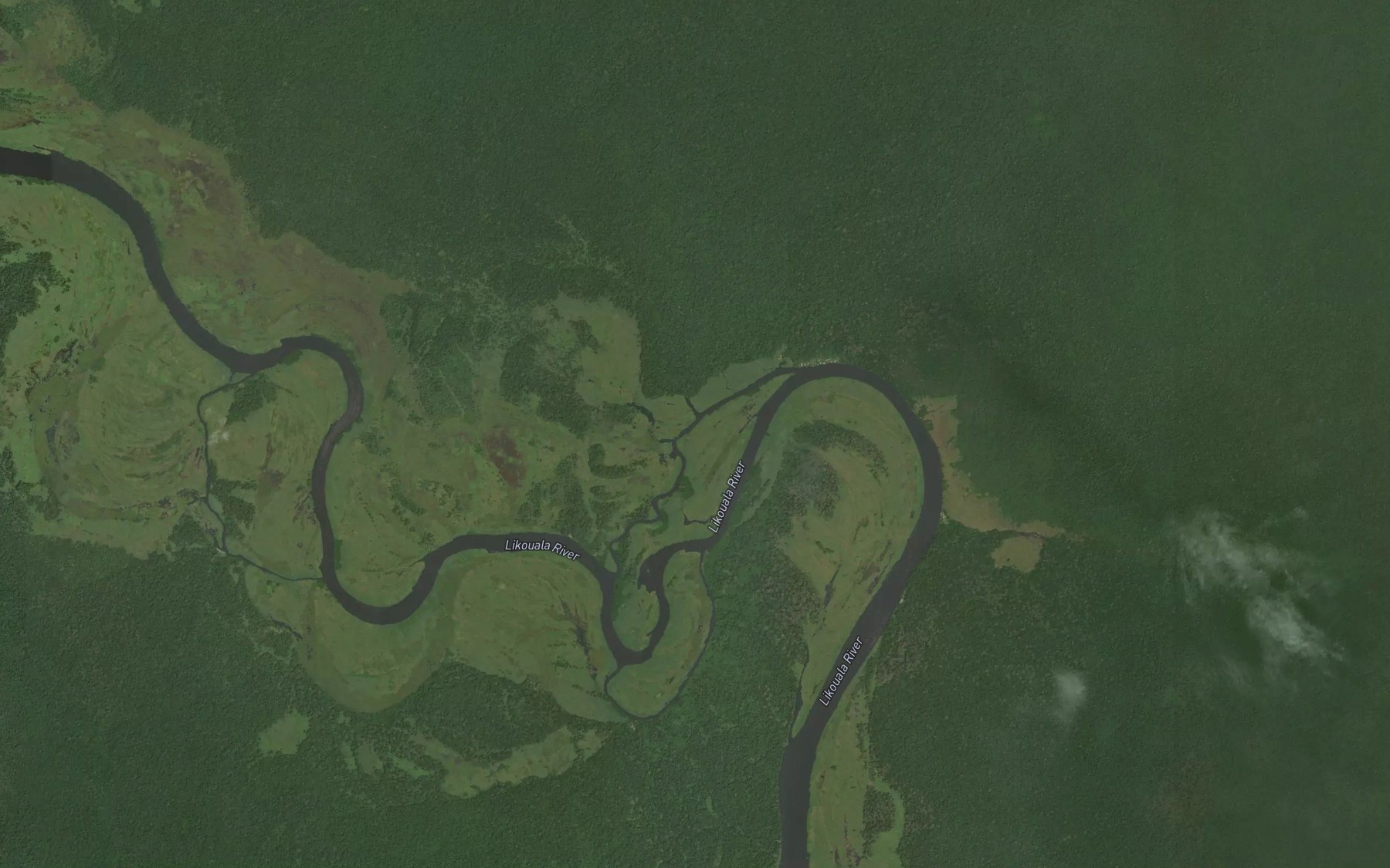 Satellite map of the Liboka
