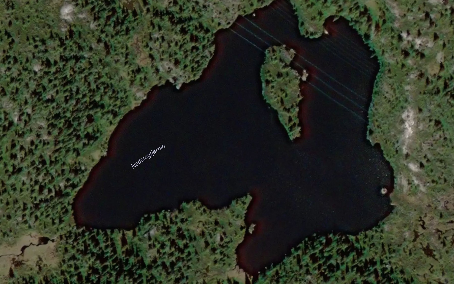 Satellite map of the Nedstogtjornin