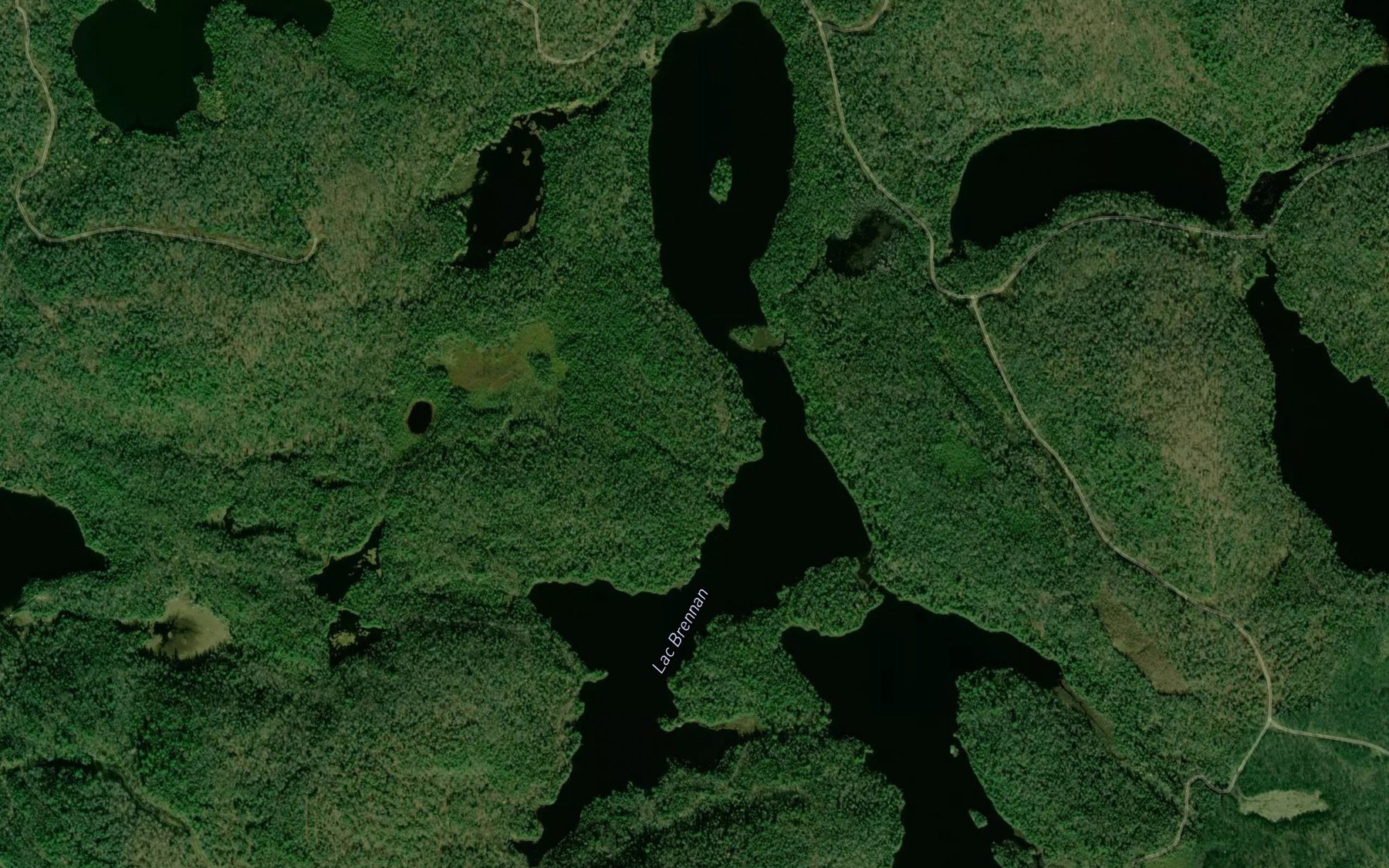 Satellite map of the Lac Brennan