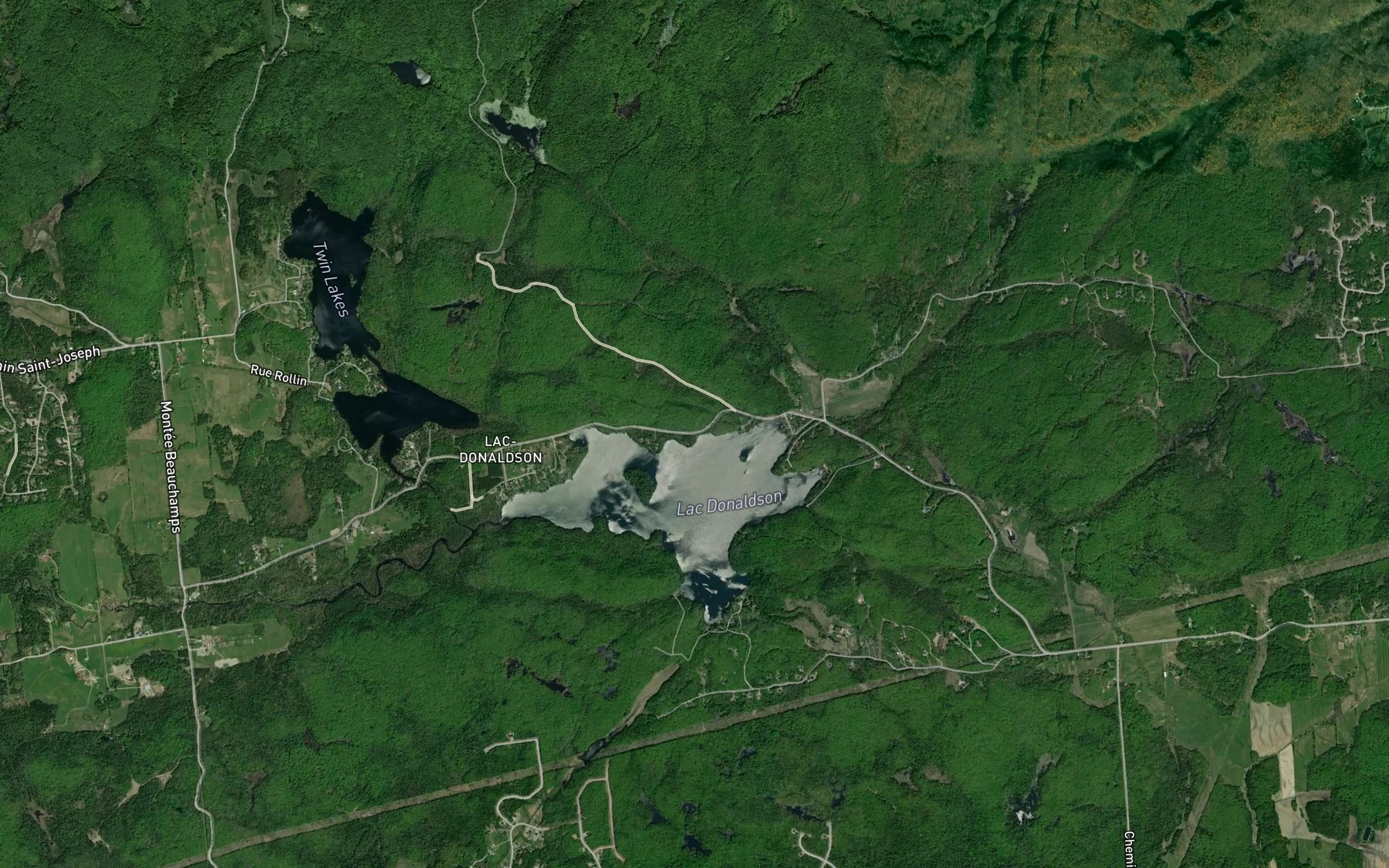Satellite map of the Baie Archer