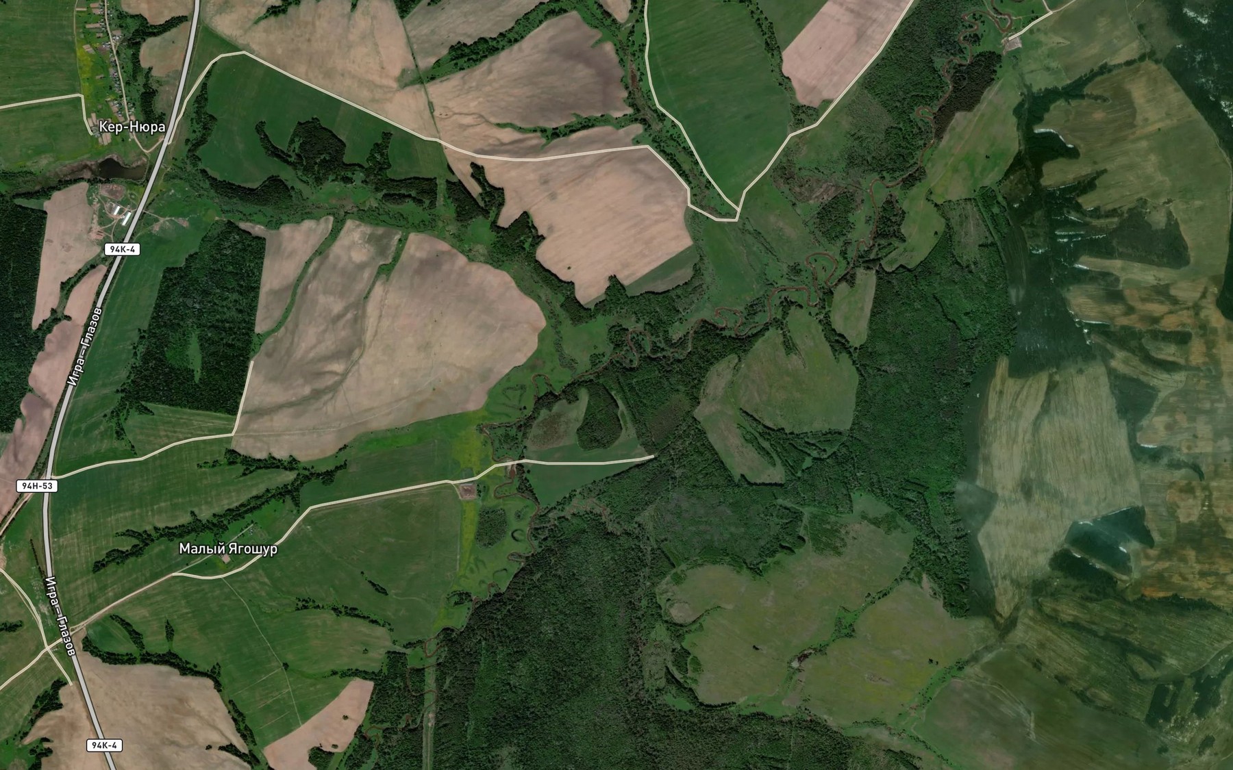 Satellite map of the Kernyur