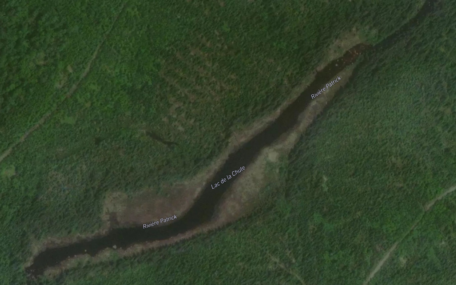 Satellite map of the Lac de la Chute