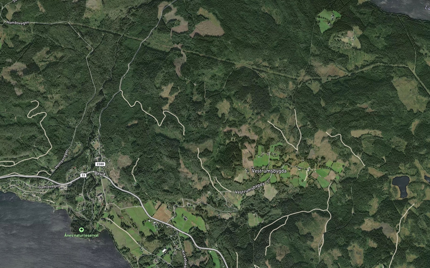Satellite map of the Holsaeterbekken