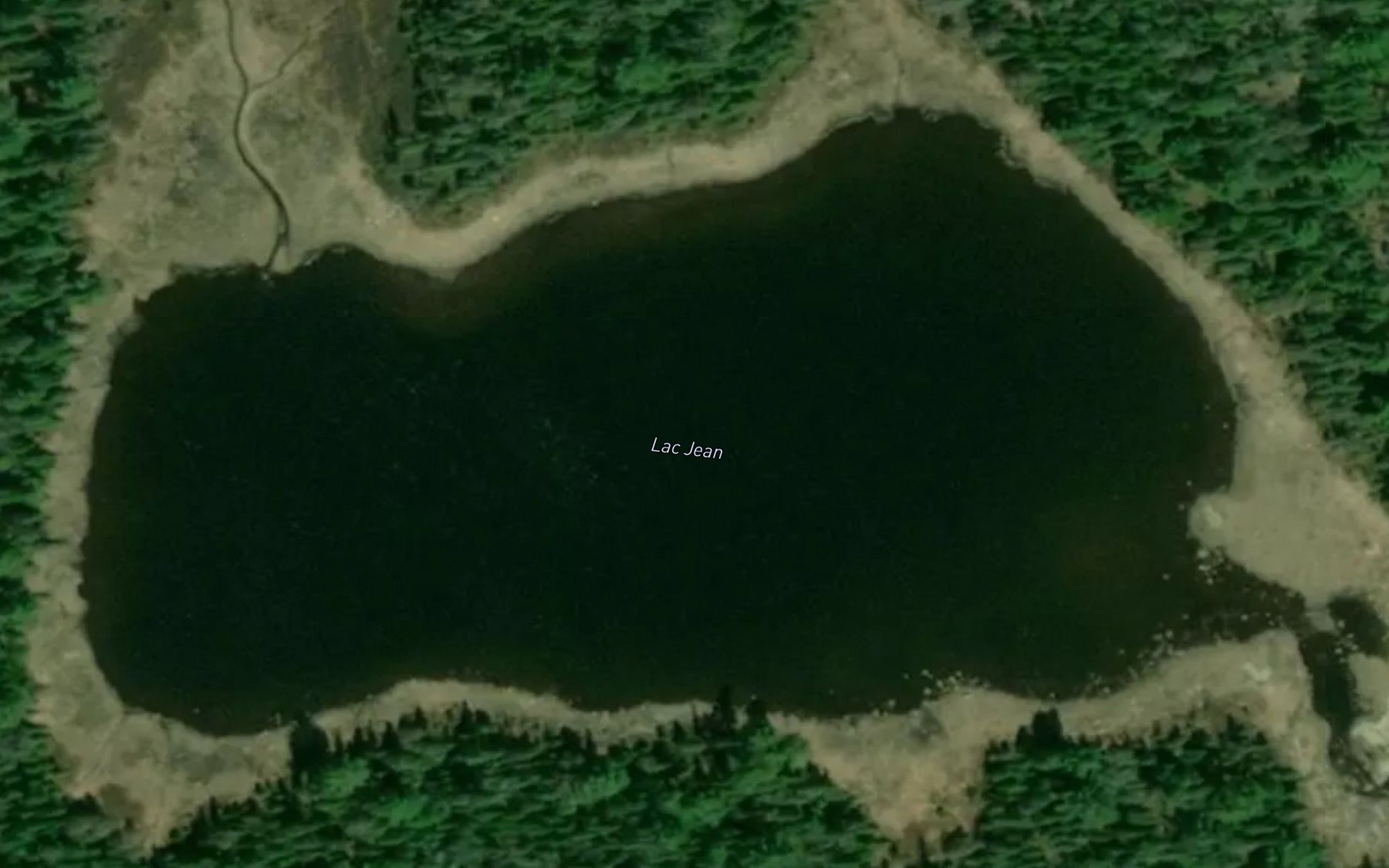 Satellite map of the Lac Jean