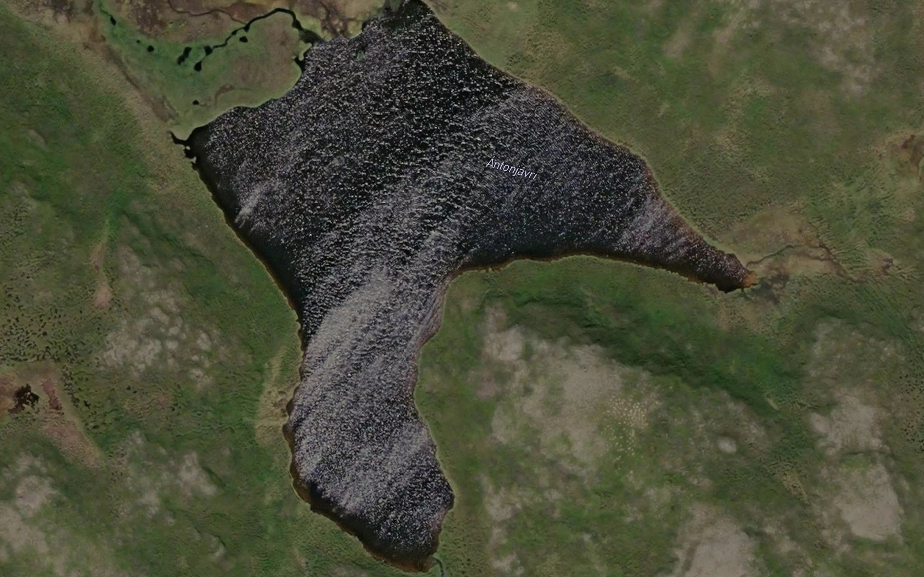 Satellite map of the Antunjavri