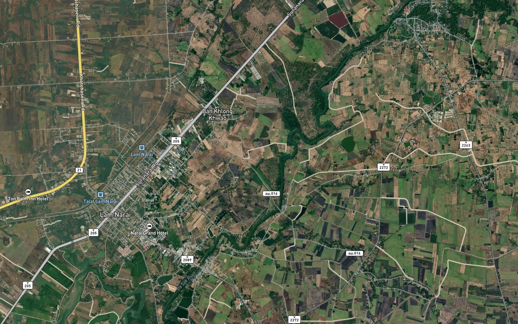 Satellite map of the Nong Bua