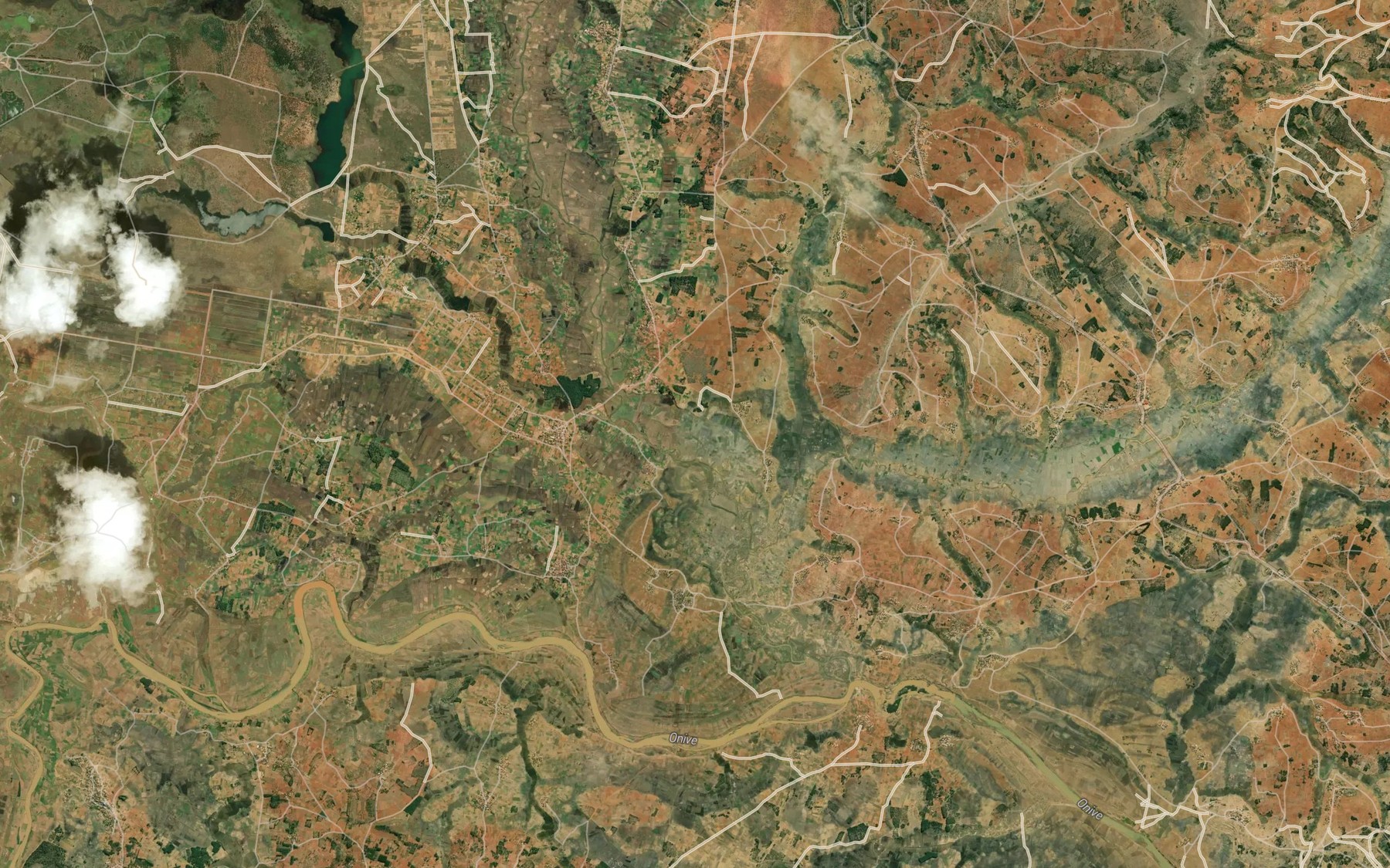 Satellite map of the Antanimaska Riviere