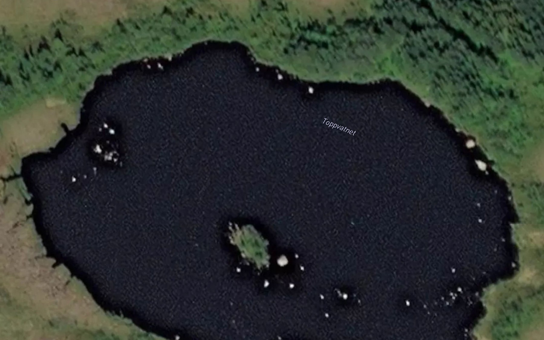 Satellite map of the Toppvatnet