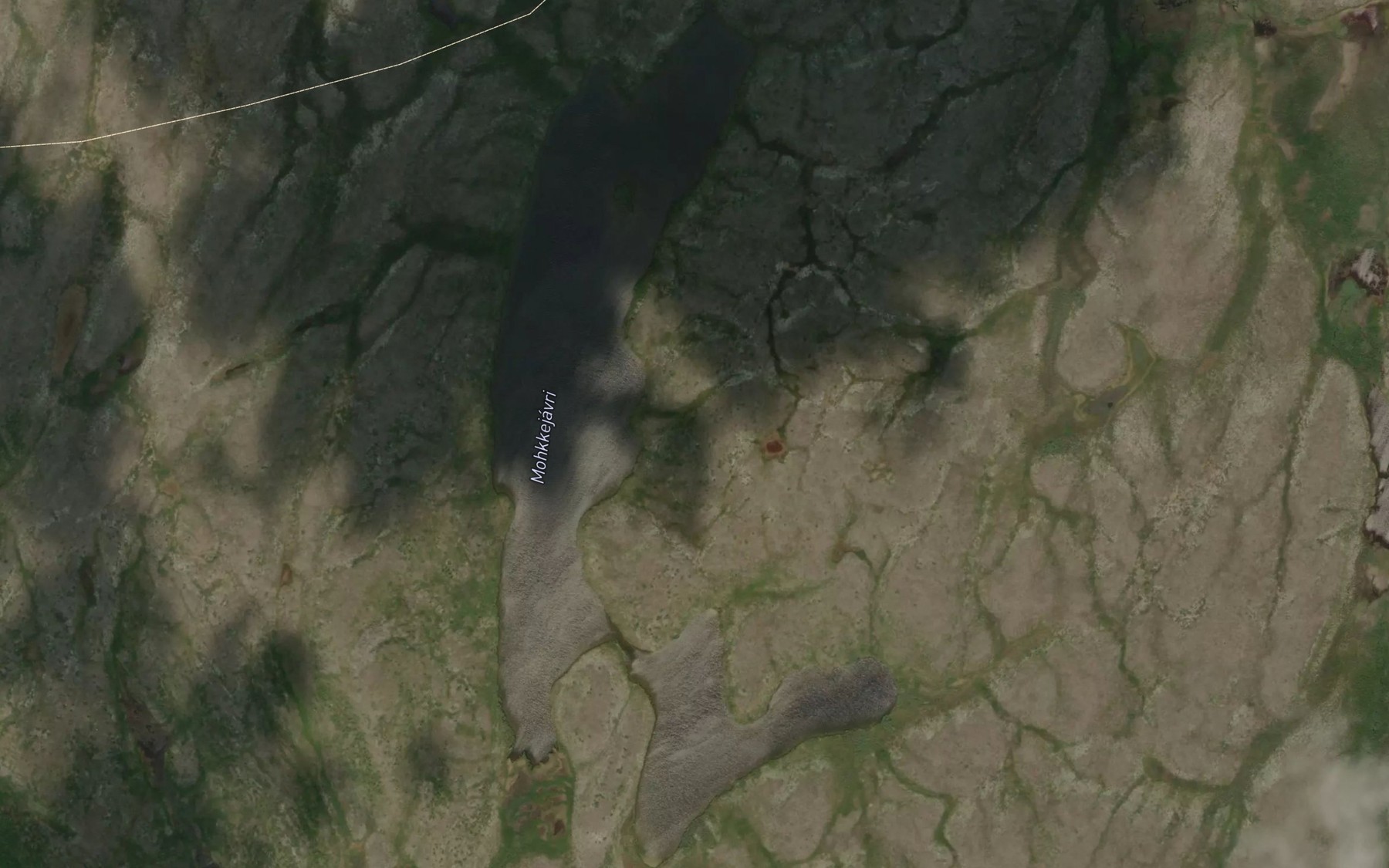 Satellite map of the Makkejavri