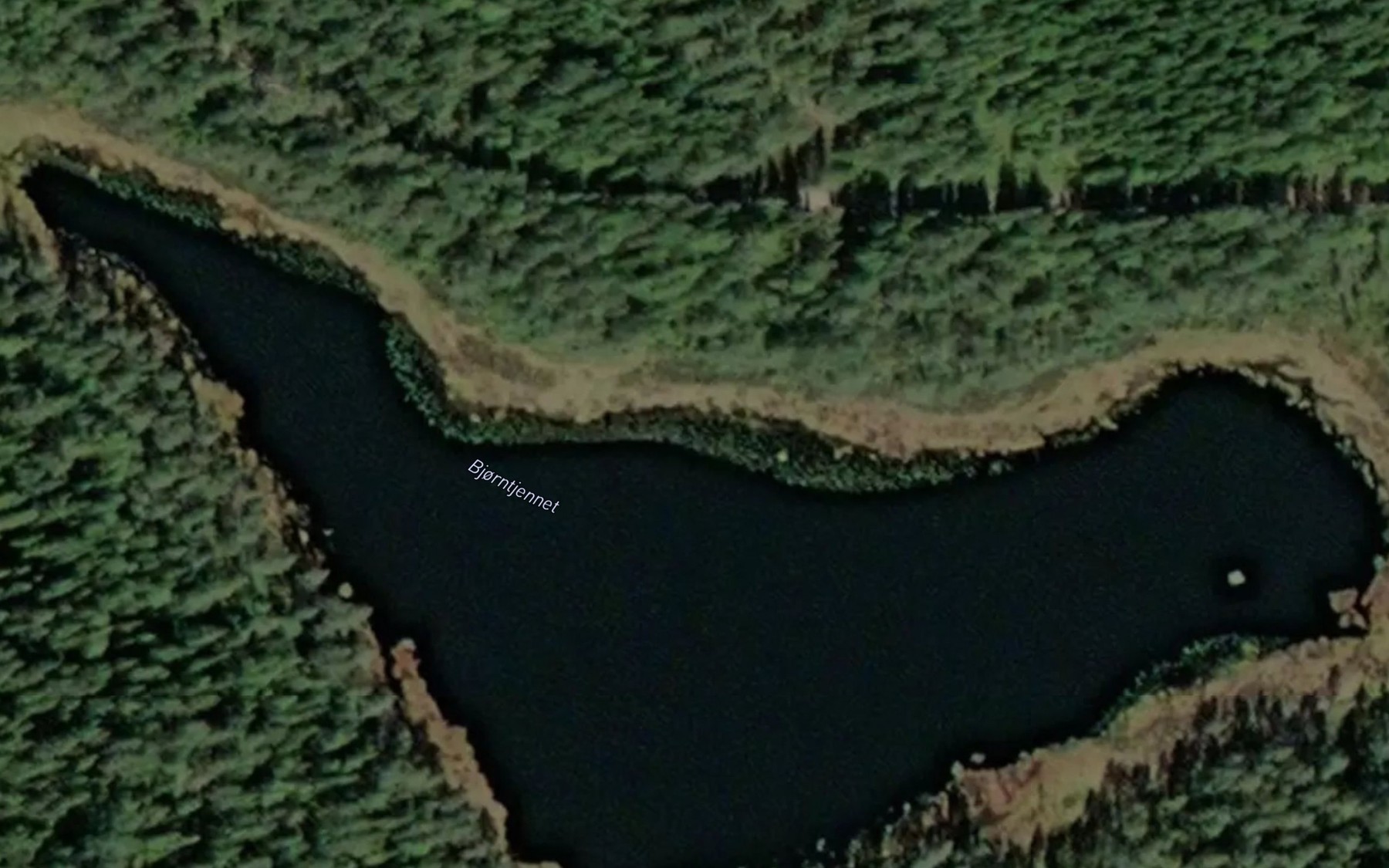 Satellite map of the Bjorntjennet