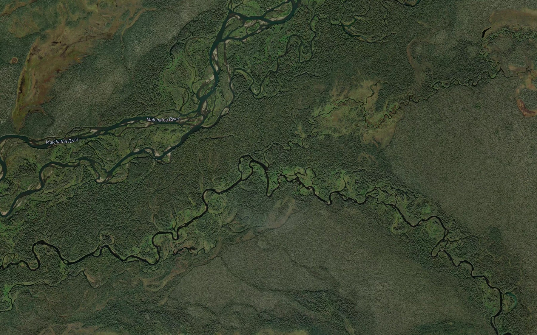 Satellite map of the Dummy Creek