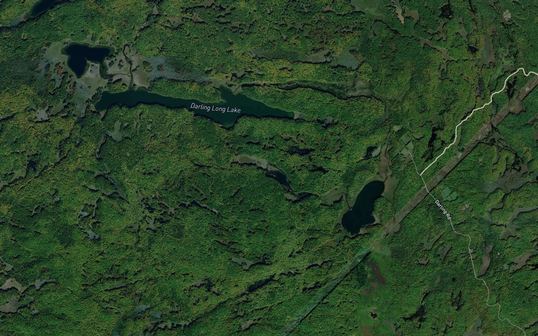 Satellite map of the Gunns Lake